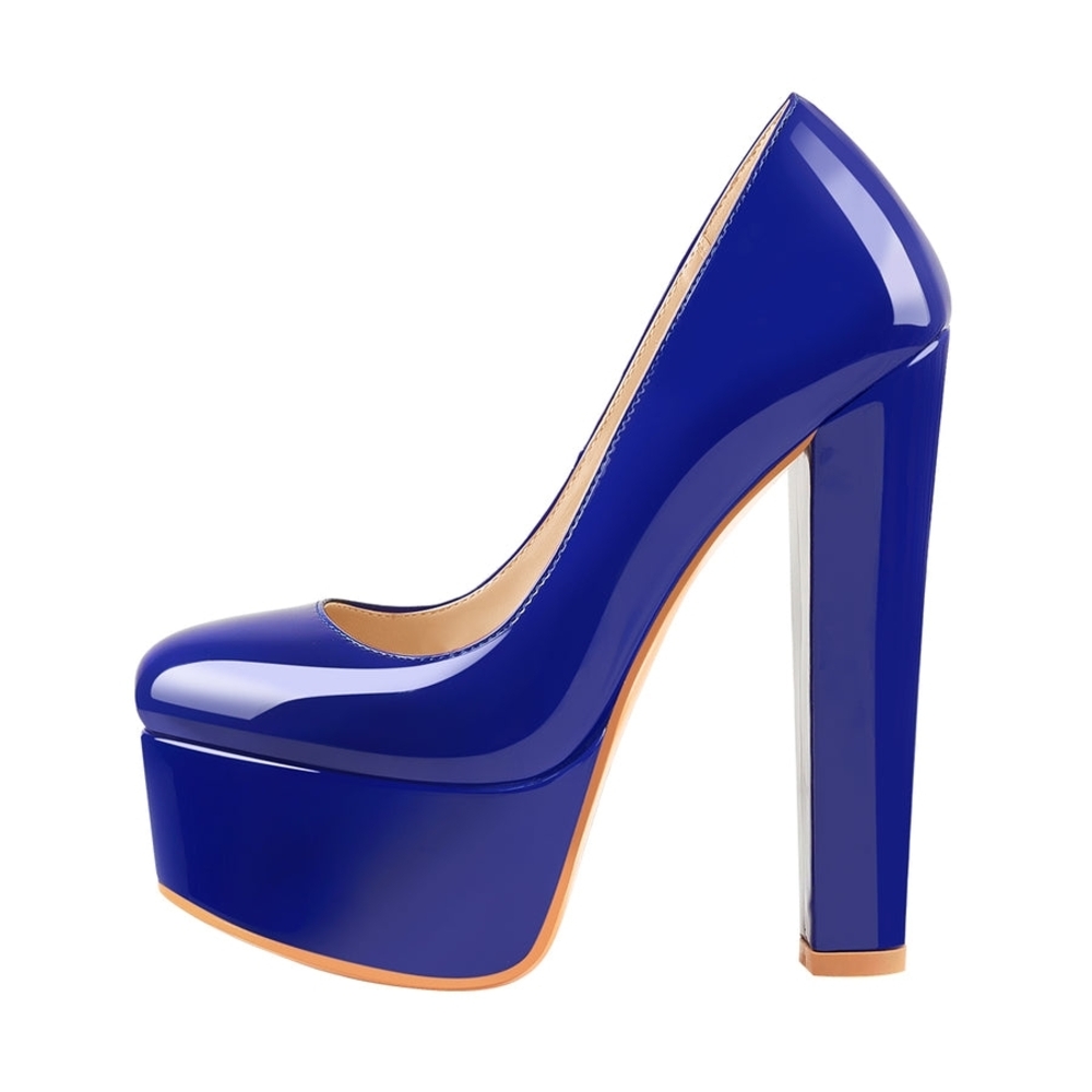 Onlymaker Chic Royal Blue Platform Heels From Onlymaker